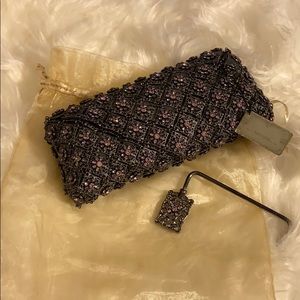 Kenny Ma Clutch with Pink Swarovski Crystals